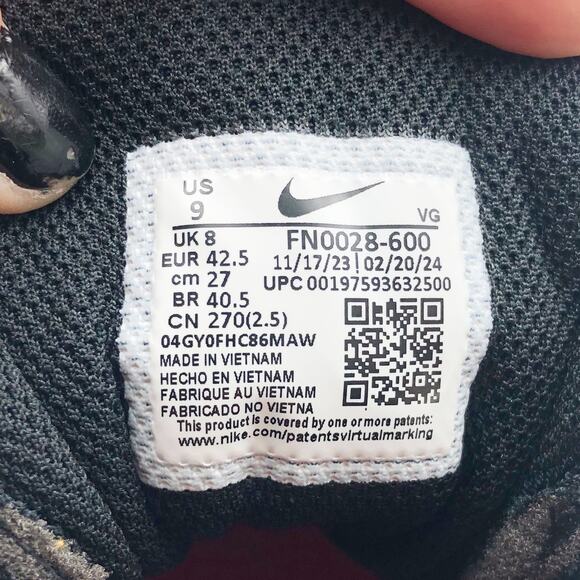 Nike Men's Alpha Menace 4 Shark Football Cleats Size 9 Red White NWOB - Picture 11 of 11